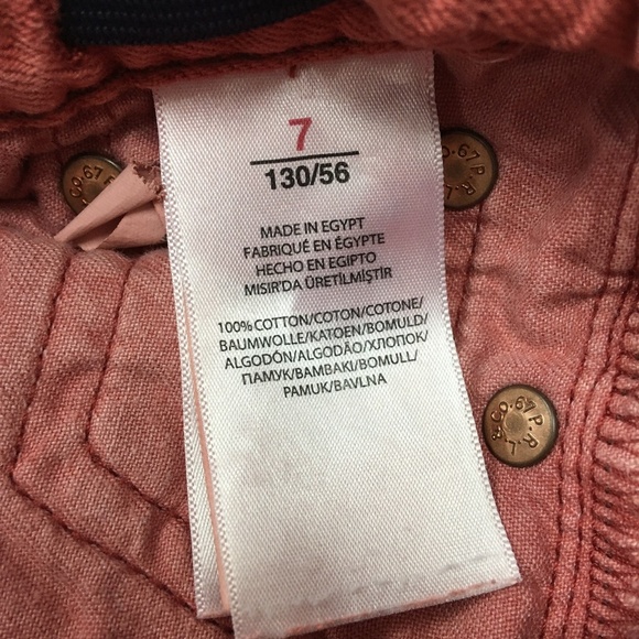 Polo Ralph Lauren Raw Hem Shorts Size 7 Brick Red - Picture 8 of 8